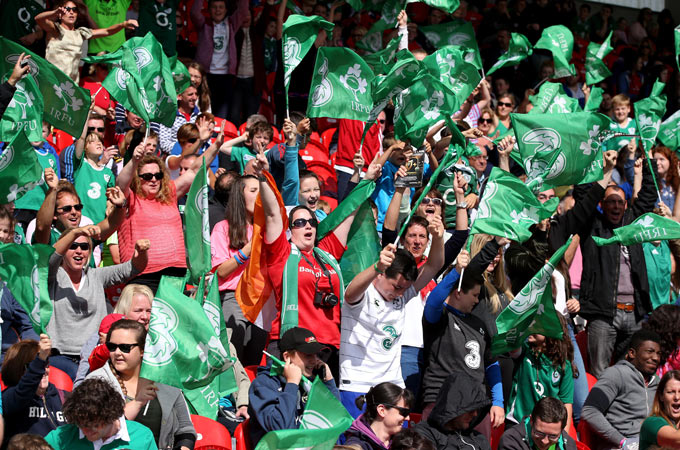 Fans Turn Out For Ireland Open Training Session